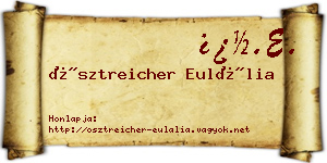 Ösztreicher Eulália névjegykártya